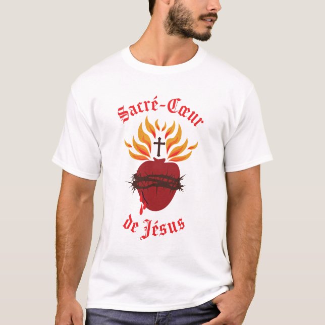 Sacré-Cœur de Jésus/Sacred Heart of Jesus T-Shirt (Front)