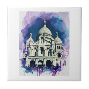 Sacré-Cœur Montmartre Paris France Architecture Ceramic Tile