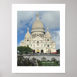 Sacre Coeur, Montmartre, Paris, France Poster