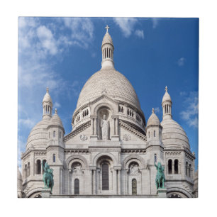 Sacre Coeur on Montmartre hill - Paris, France Ceramic Tile