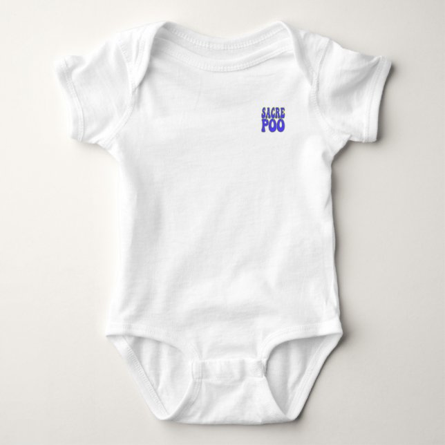 sacre poo violett dark polo shirt (Front)