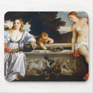 Sacred and Profane Love, Tiziano Vecelli, 1515 Mouse Pad