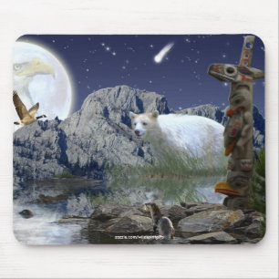 Sacred Animals Haida Spirit Wildlife Mousepad