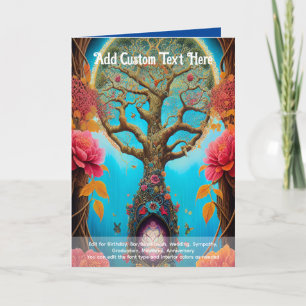 Sacred Art Mystical Tree of Life Spiritual Dreamer Card