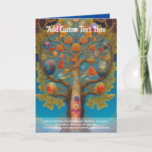 Sacred Art Mystical Tree of Life Spiritual Dreamer Card