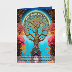 Sacred Art Mystical Tree of Life Spiritual Dreamer Card