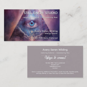 Sacred Axis   Third Eye Design Business Card
