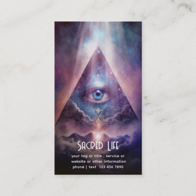 Sacred Axis | Third Eye Design Business Card (Front)