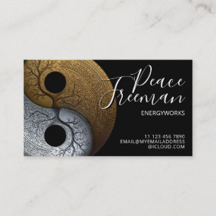 Sacred Balance Yin Yang Symbol Business Card