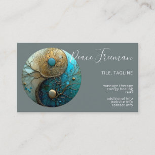 Sacred Balance Yin Yang Symbol Business Card