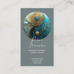 Sacred Balance Yin Yang Symbol Business Card