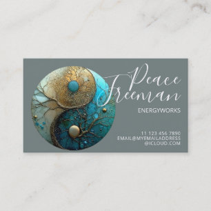 Sacred Balance Yin Yang Symbol Business Card