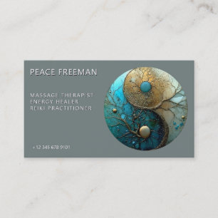 Sacred Balance Yin Yang Symbol Business Card