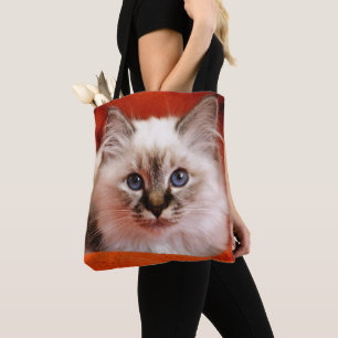 Sacred Birman Kitten Tote Bag