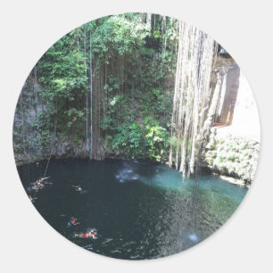 Sacred Blue Cenote, Ik Kil, Mexico #2 Stickers