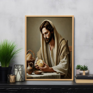 Sacred Bread: Jesus’ Loving Gesture Poster