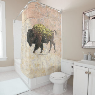 Sacred Buffalo Shower Curtain