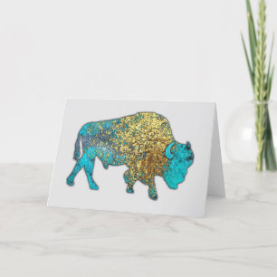 Sacred Buffalo - Talking Canyons, New Mexico Card