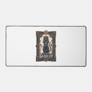 Sacred Cat Cat Ancient Egypt Vintage Vector Art Sh Desk Mat