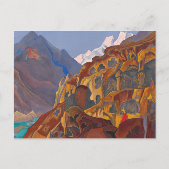 Sacred Caves, 1932 by Nicholas Roerich Postcard (Front)