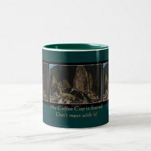 "Sacred Coffee Cup" Machu Picchu Incan Humour Mug