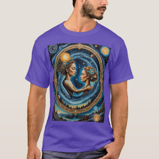 Sacred Cosmic Mirror Goddess Shirt