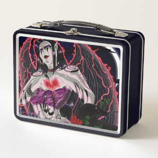 "Sacred" Dark Angel w/ Logo Metal Lunch Box