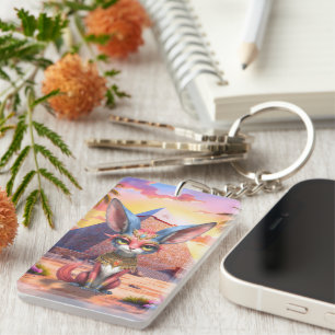 Sacred Desert Guardian Key Ring