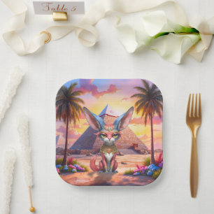 Sacred Desert Guardian Paper Plate