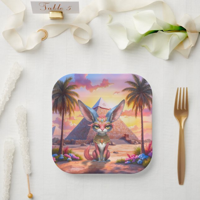 Sacred Desert Guardian Paper Plate (Wedding)