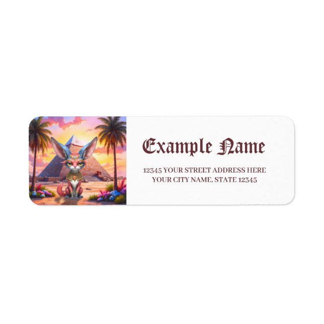 Sacred Desert Guardian  Return Address Label (Front)