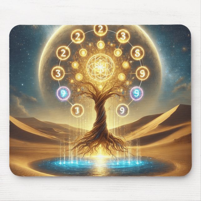 Sacred Desert Tree of Life Mouse Pad (Front)