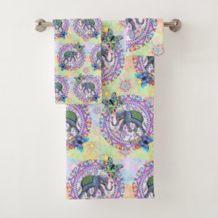 Sacred Elephant Bath Towel Set