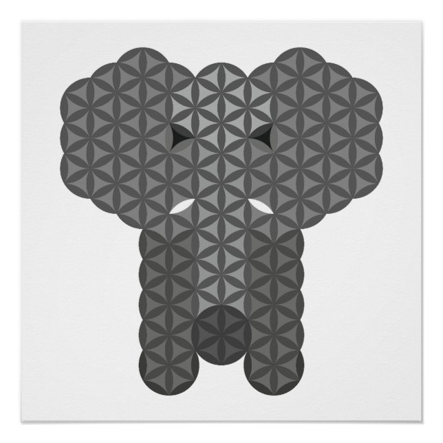 Sacred elephant - Elephant of life. Poster (Front)