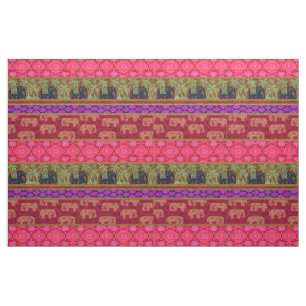 Sacred Elephants Fabric