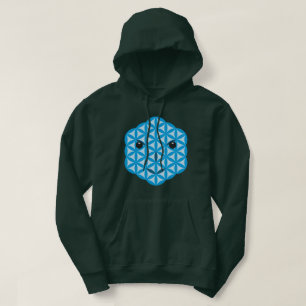 Sacred face - Arcturian, 01 Blue. Hoodie