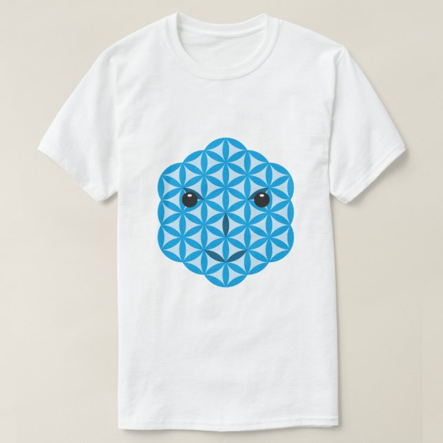 Sacred face - Arcturian, 01 - Blue. T-Shirt (Design Front)
