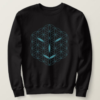 Sacred face - Arcturian 02, Sea Green-Tr. Sweatshirt
