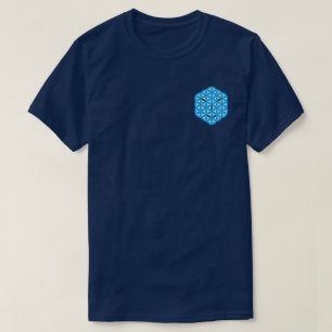 Sacred face - Arcturian, Blue. T-Shirt