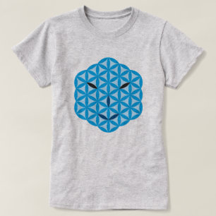 Sacred face - Arcturian, Blue. T-Shirt