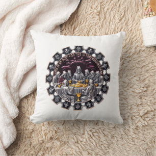 Sacred Fellowship Communion T Shirt, Easter Gift Cushion