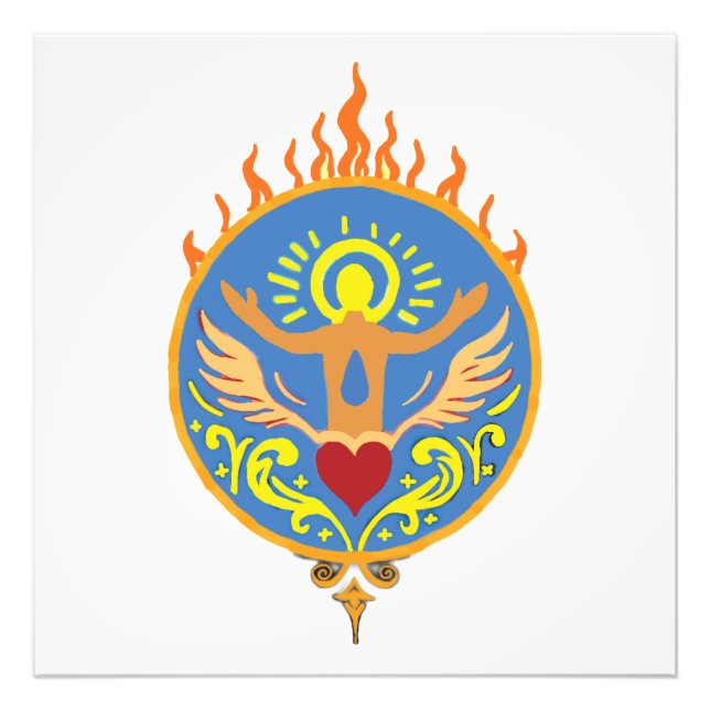 Sacred Flame Ascension Poster (Front)