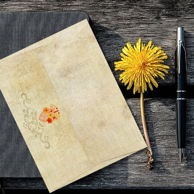 Sacred Floral Heart Mexican Baroque Elegance Envelope (Creator Uploaded)