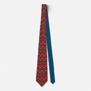 Sacred Flying Hearts - Mexican inspired design Tie