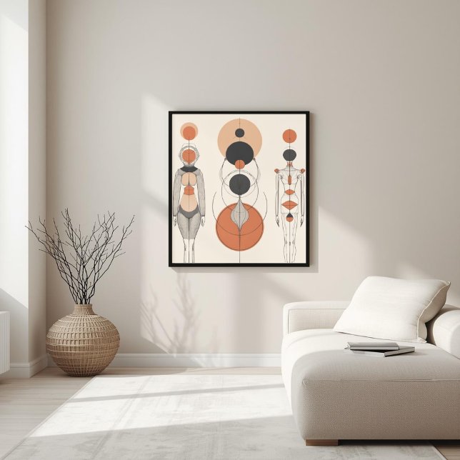 Sacred Form – Modern Feminine Geometry V Poster (Creator Uploaded)