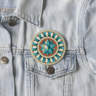 Sacred Geometry 7.5 Cm Round Badge
