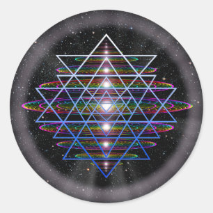 Sacred Geometry 9 Classic Round Sticker