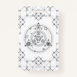 Sacred geometry and geometric alchemy design ID badge