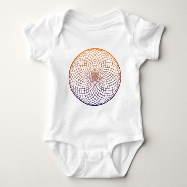Sacred Geometry Baby Bodysuit (Front)
