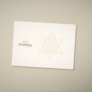 Sacred geometry birthday card · year unfold